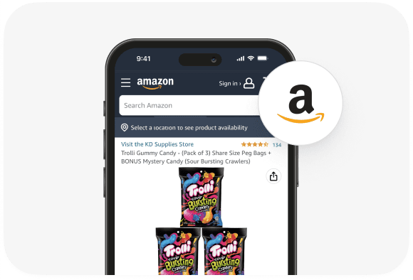 Trolli ecommerce Amazon store