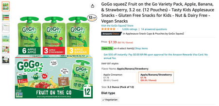 GoGo Squeeze Variety Pack Listing for Blog