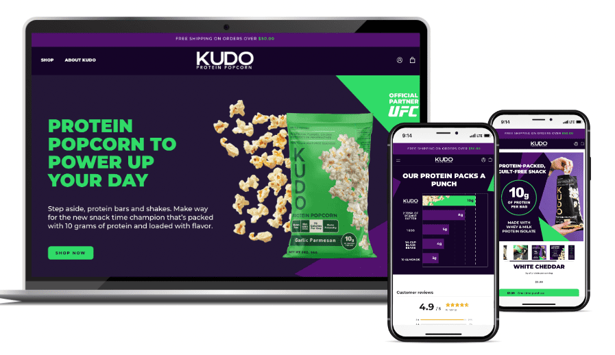 Client Spotlight: KUDO Snacks Launches New DTC Website User Experience